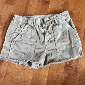 Grayish Green American Eagle Shorts